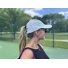 image:imageFunky Junque Criss Cross Ponytail Cap Messy Bun Distressed Baseball Hat2 Pack  Laser Cut Black  White