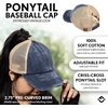 image:imageFunky Junque Criss Cross Ponytail Cap Messy Bun Distressed Baseball Hat2 Pack  Navy  Coral