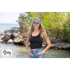 image:imageFunky Junque Criss Cross Ponytail Cap Messy Bun Distressed Baseball Hat2 Pack  White  Grey