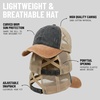 image:imageFunky Junque Criss Cross Ponytail Cap Messy Bun Distressed Baseball Hat2 Tone BlackCamel Distressed