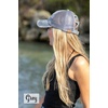 image:imageFunky Junque Criss Cross Ponytail Cap Messy Bun Distressed Baseball Hat3 Pack  Black  Grey   Navy