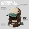 image:imageFunky Junque Criss Cross Ponytail Cap Messy Bun Distressed Baseball Hat3 Tone  BeigeHunter GreenBlack
