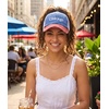 image:imageFunky Junque Criss Cross Ponytail Cap Messy Bun Distressed Baseball Hat3 Tone  Chicago  BlueRed