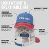 image:imageFunky Junque Criss Cross Ponytail Cap Messy Bun Distressed Baseball Hat3 Tone  Chicago  BlueRed
