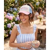 image:imageFunky Junque Criss Cross Ponytail Cap Messy Bun Distressed Baseball Hat3 Tone  Rbf Club  BeigeLight Pink
