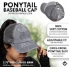 image:imageFunky Junque Criss Cross Ponytail Cap Messy Bun Distressed Baseball HatAmerican Flag  Grey