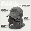 image:imageFunky Junque Criss Cross Ponytail Cap Messy Bun Distressed Baseball HatAmerican Flag  Grey