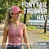 image:imageFunky Junque Criss Cross Ponytail Cap Messy Bun Distressed Baseball HatAmerican Flag  Pink
