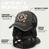 image:imageFunky Junque Criss Cross Ponytail Cap Messy Bun Distressed Baseball HatAztec Design  Black