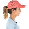 image:imageFunky Junque Criss Cross Ponytail Cap Messy Bun Distressed Baseball HatBasketweave  Coral