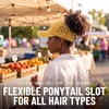 image:imageFunky Junque Criss Cross Ponytail Cap Messy Bun Distressed Baseball HatBasketweave  Mustard