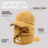 image:imageFunky Junque Criss Cross Ponytail Cap Messy Bun Distressed Baseball HatBasketweave  Mustard