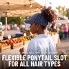 image:imageFunky Junque Criss Cross Ponytail Cap Messy Bun Distressed Baseball HatBasketweave  Navy