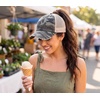 image:imageFunky Junque Criss Cross Ponytail Cap Messy Bun Distressed Baseball HatBeige Mesh  Black Camo Distressed