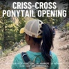 image:imageFunky Junque Criss Cross Ponytail Cap Messy Bun Distressed Baseball HatBeige Mesh  Mustard Distressed