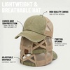 image:imageFunky Junque Criss Cross Ponytail Cap Messy Bun Distressed Baseball HatBeige Mesh  Olive Distressed