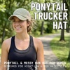 image:imageFunky Junque Criss Cross Ponytail Cap Messy Bun Distressed Baseball HatBeige Mesh  Olive Distressed