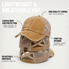 image:imageFunky Junque Criss Cross Ponytail Cap Messy Bun Distressed Baseball HatBeige Mesh  Rust Distressed
