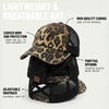 image:imageFunky Junque Criss Cross Ponytail Cap Messy Bun Distressed Baseball HatBlack Mesh  Leopard Print Distressed