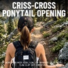 image:imageFunky Junque Criss Cross Ponytail Cap Messy Bun Distressed Baseball HatBoy Mom  Black