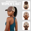 image:imageFunky Junque Criss Cross Ponytail Cap Messy Bun Distressed Baseball HatBrown