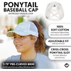 image:imageFunky Junque Criss Cross Ponytail Cap Messy Bun Distressed Baseball HatCamo White