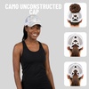image:imageFunky Junque Criss Cross Ponytail Cap Messy Bun Distressed Baseball HatCamo White