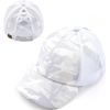 image:imageFunky Junque Criss Cross Ponytail Cap Messy Bun Distressed Baseball HatCamo White