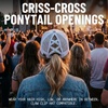 image:imageFunky Junque Criss Cross Ponytail Cap Messy Bun Distressed Baseball HatCamo White