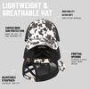 image:imageFunky Junque Criss Cross Ponytail Cap Messy Bun Distressed Baseball HatCow Print  Black