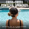 image:imageFunky Junque Criss Cross Ponytail Cap Messy Bun Distressed Baseball HatCow Print  Black