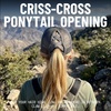 image:imageFunky Junque Criss Cross Ponytail Cap Messy Bun Distressed Baseball HatDog Mom  Grey Distressed W Black Mesh