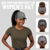 image:imageFunky Junque Criss Cross Ponytail Cap Messy Bun Distressed Baseball HatDog Mom  Grey Distressed W Black Mesh
