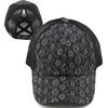 image:imageFunky Junque Criss Cross Ponytail Cap Messy Bun Distressed Baseball HatEyelet  Black