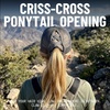 image:imageFunky Junque Criss Cross Ponytail Cap Messy Bun Distressed Baseball HatGrey Distressed