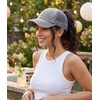 image:imageFunky Junque Criss Cross Ponytail Cap Messy Bun Distressed Baseball HatGrey Distressed