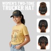image:imageFunky Junque Criss Cross Ponytail Cap Messy Bun Distressed Baseball HatHello Sunshine  Black