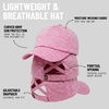 image:imageFunky Junque Criss Cross Ponytail Cap Messy Bun Distressed Baseball HatJersey  Pink Heather