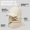 image:imageFunky Junque Criss Cross Ponytail Cap Messy Bun Distressed Baseball HatLaser Cut Beige