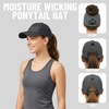 image:imageFunky Junque Criss Cross Ponytail Cap Messy Bun Distressed Baseball HatLaser Cut Black