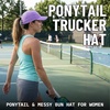 image:imageFunky Junque Criss Cross Ponytail Cap Messy Bun Distressed Baseball HatLaser Cut Just Dink It Lavender