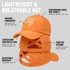 image:imageFunky Junque Criss Cross Ponytail Cap Messy Bun Distressed Baseball HatLaser Cut Just Dink It Neon Orange