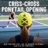 image:imageFunky Junque Criss Cross Ponytail Cap Messy Bun Distressed Baseball HatLaser Cut Just Dink It Neon Yellow