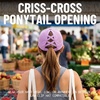image:imageFunky Junque Criss Cross Ponytail Cap Messy Bun Distressed Baseball HatLaser Cut Lavender