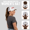 image:imageFunky Junque Criss Cross Ponytail Cap Messy Bun Distressed Baseball HatMama  White