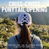 image:imageFunky Junque Criss Cross Ponytail Cap Messy Bun Distressed Baseball HatMama  White