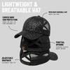 image:imageFunky Junque Criss Cross Ponytail Cap Messy Bun Distressed Baseball HatSequin  Black