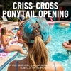 image:imageFunky Junque Criss Cross Ponytail Cap Messy Bun Distressed Baseball HatTie Dye  Brown Mix