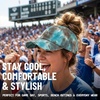 image:imageFunky Junque Criss Cross Ponytail Cap Messy Bun Distressed Baseball HatTie Dye  Brown Mix