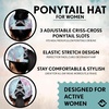image:imageFunky Junque Criss Cross Ponytail Cap Messy Bun Distressed Baseball HatTie Dye  GreyLight PinkBlue Mix